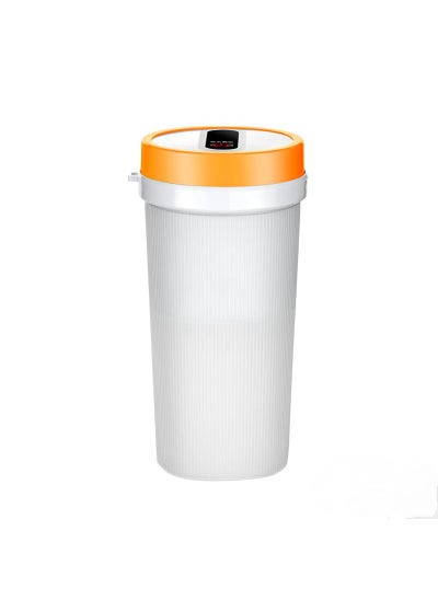 Buy Portable Electric Juicer Cup Outdoor Wireless Fruit Stirring Cup Orange 1300mah in UAE