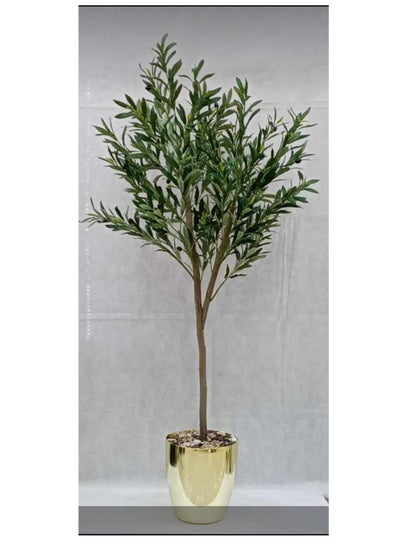 Buy Artificial decorative plant tree with pot, 150 cm in Saudi Arabia