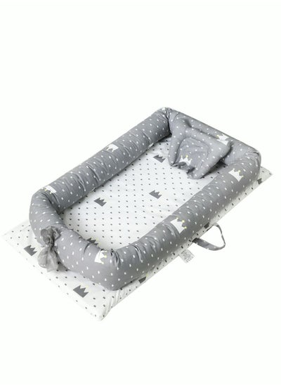 Buy Portable Anti-Pressure Crib Foldable Baby Nest Baby Bassinet for Bed Baby Lounger Breathable & Cotton Co-Sleeping Baby Bed Portable Crib for Napping and Traveling in UAE