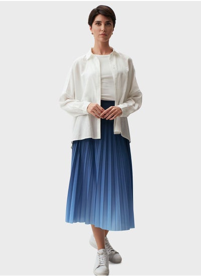 اشتري High Waist Pleated Skirt في الامارات