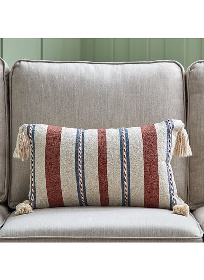 اشتري Art Accent Genae Woven Stripe Filled Cushion 50 x 30 cm في الامارات