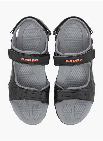 Buy Men's Solid Sandals with Hook and Loop Closure in Saudi Arabia