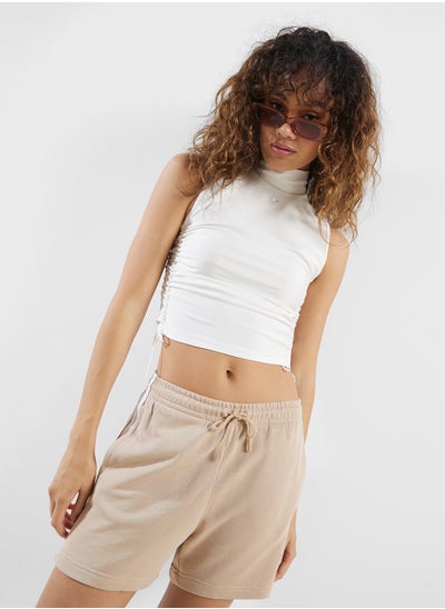 Buy Ruched 3 Stripe Cropped Top in UAE