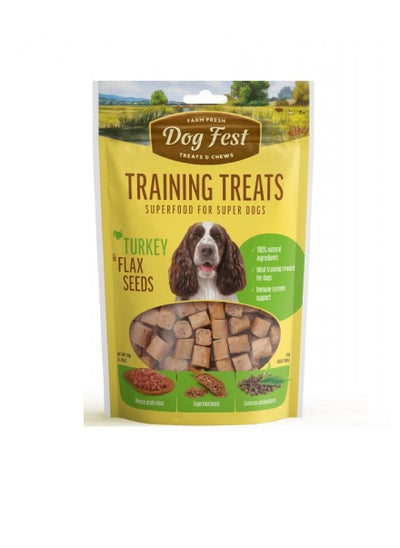 Buy Training Treats For Dog Turkey & Flax Seeds 90g in UAE