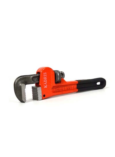 اشتري Heavy-Duty Straight Pipe Wrench, 8 inch Plumbing Color Orange Black, 203mm (8 inch) في الامارات