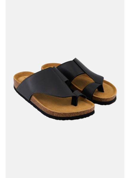 Buy Men Slip On Sandals, Dark Grey in Saudi Arabia