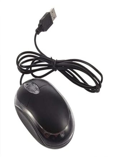 اشتري Newest USB 2.0 Wired Mini Wheel Scroll Optical LED Mice Mouse For Laptop PC Windows 7 8 في مصر