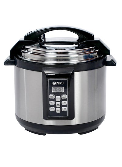 اشتري SPJ 5 Liter Rice Pressure Cooker, Electric Rice Cooker, 1090W Power Rice Cooker With Steamer, on-Stick Coating & Automatic Shut Off Function, Stainless Steel, PCU05-SS01 في الامارات