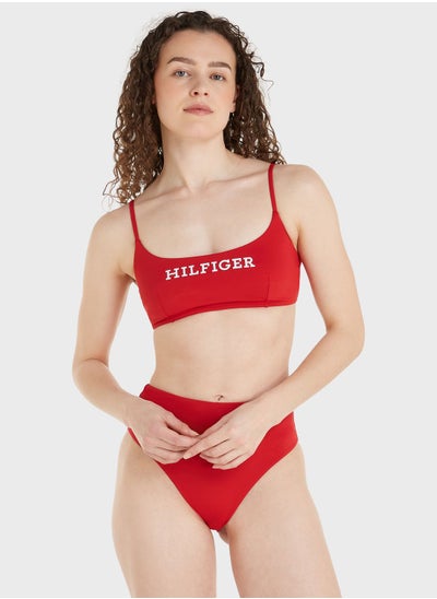 Buy Strappy Bralette Logo Bikini Top in UAE