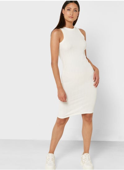 Buy Ribbed Midi Dress in Saudi Arabia