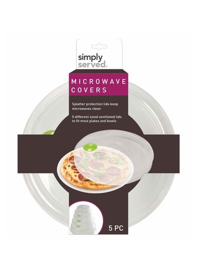 Buy Evriholder Simply Served Simps Microwave Covers 5 Piece Set in UAE