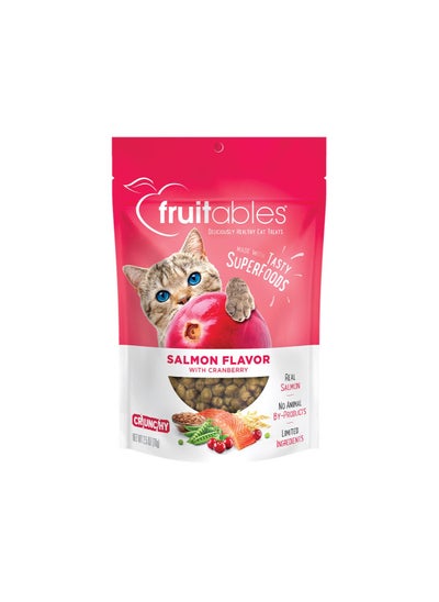 Buy Fruitables Salmon Flavour With Cranberry Cat Treats 70g pack of 4 in UAE