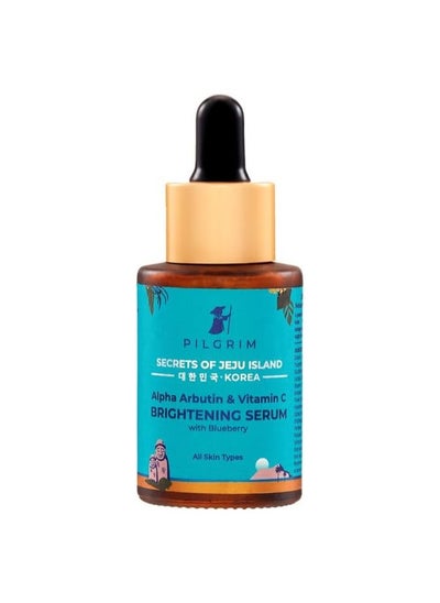 Buy PILGRIM Korean 2% Alpha Arbutin & 3% Vitamin C Brightening Face Serum for glowing skin| Alpha arbutin face serum|All skin types | Men & Women| Korean Skin Care| Vegan & Cruelty-free | 30ml in UAE