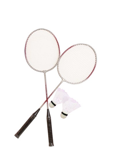 اشتري H PRO 2 Player Badminton Racket Birdie Set| Lightweight Badminton Equipment for Kids & Adults| Perfect for Beginner في الامارات