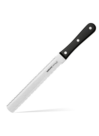 Buy Samura Harakiri Two-Sided Saw | Knife for Bread & Frozen Food | 7.1" | Black | AUS-8 Stainless Steel Blade | ABS Plastic Handles | Easy To Use | Lightweight | Corrosion Resistant in UAE