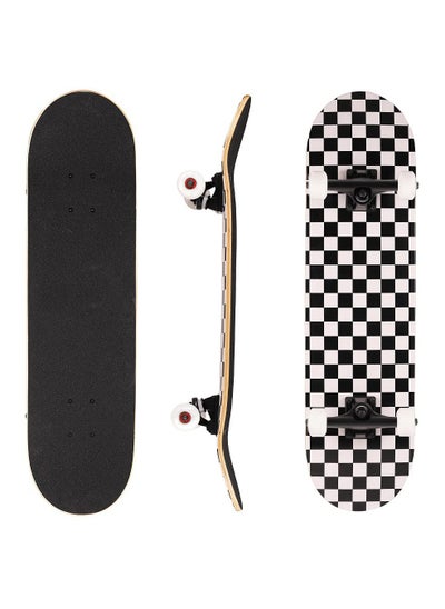 Buy Skateboard - Skateboards for Beginners 80 x 20cm Complete Standard Skateboard for Girls and Boys, 7 Layer Maple Double Kick Concave Skateboard for Kids and Adults in Saudi Arabia