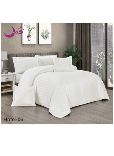 اشتري 6-piece hotel double-sided striped mattress, moving middle filling, with summer zipper في السعودية