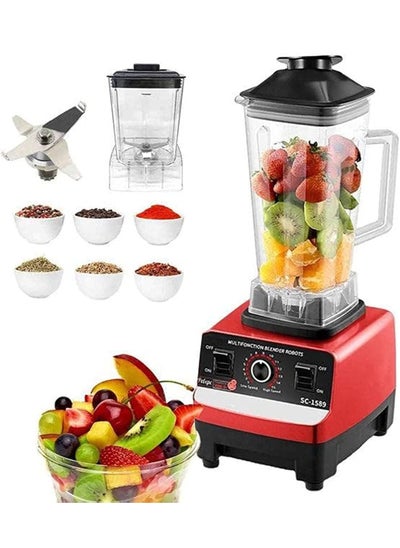 Buy Silver Crest 4500w Heavy Duty Commercial Grade Blender With 2 Jars (Sc-1589, Multicolour ) in UAE