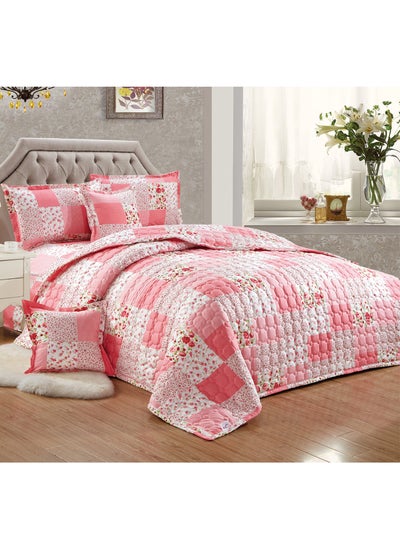 Buy Compressed Colored Comforter Set Single Size 4 Pieces 1 comforter + 1 bed sheet + 1 Pillowcase + 1 cushion case in Saudi Arabia