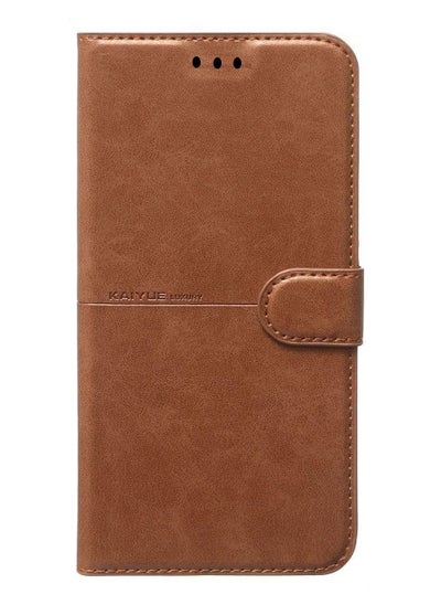 Buy Infinix Note 8i Kaiyue Flip Leather Full Cover  - Brown in Egypt