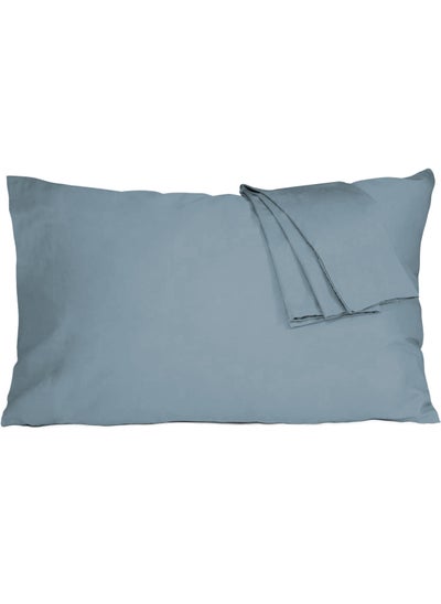 Buy Cotton Pillowcases- Breathable, Easy to Wash, Standard Size 50 x 75cm, Set of 2 Pack, with Envelope Closure in Saudi Arabia