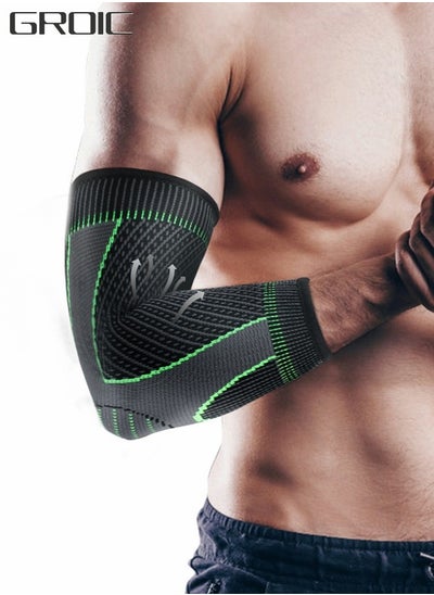 اشتري Elbow Support, Compression Support Sleeves, Compression Sports Elbow Pads, Fitness Cycling Sports Elbow Pads, Joint Pain Relief Elbow Compression Sleeves في الامارات