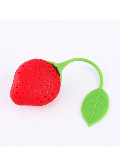 Buy 1pc Strawberry Silicone Tea Strainer in Egypt