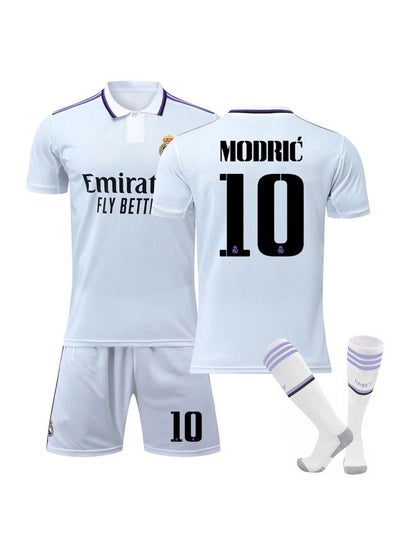 اشتري 3-Piece Modric 10 Stadium Home Away Men's Soccer Jersey في السعودية