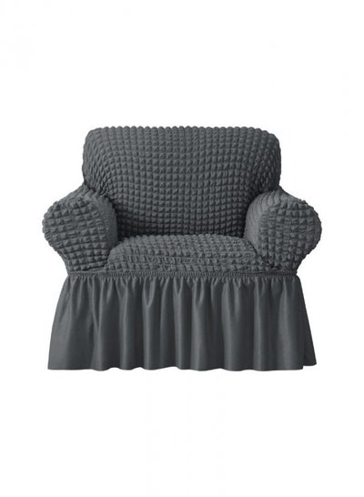 Buy Stretch Sofa Cover Grey in Saudi Arabia