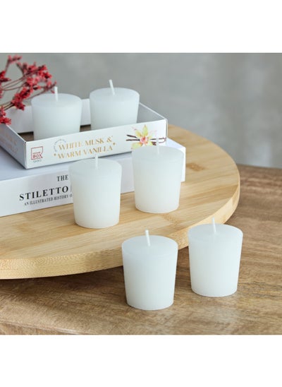 اشتري Qara 6-Piece Musk and Warm Vanilla Votive Candle 48 g في السعودية