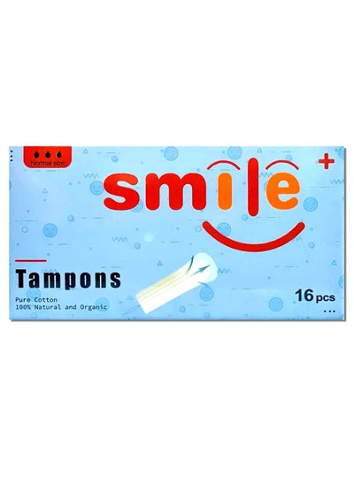 Buy Tampons Pure Cotton Normal Size 16pcs in UAE