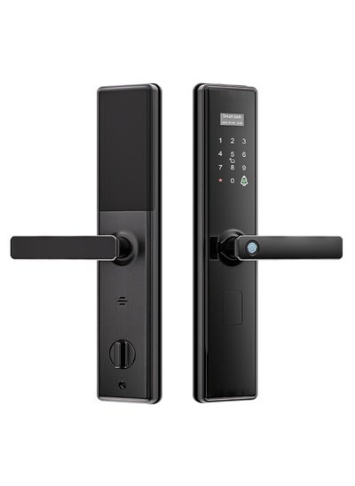 Buy Smart Lock ,Fingerprint Door Lock ,WiFi Door Lock With 6068 Mortise, Tuya App Control,Color black, Model S05black in Saudi Arabia