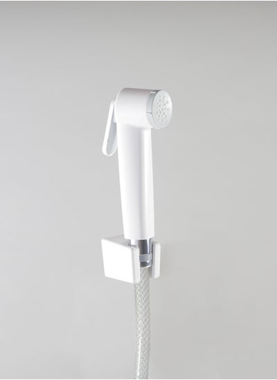 Buy Petra Streamline Shattaf Set - White Bidet Sprayer with White PVC Hose - Made in UAE White in UAE