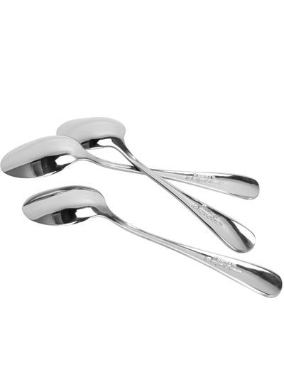 Buy 3-Piece Tea Spoons14cm Cutlery Set Stainless Steel, Flavia Series Food Grade 18/10 Stainless Steel Durable Metal Silverware Mirror Finish Use for Home Restaurant And Hotel in UAE