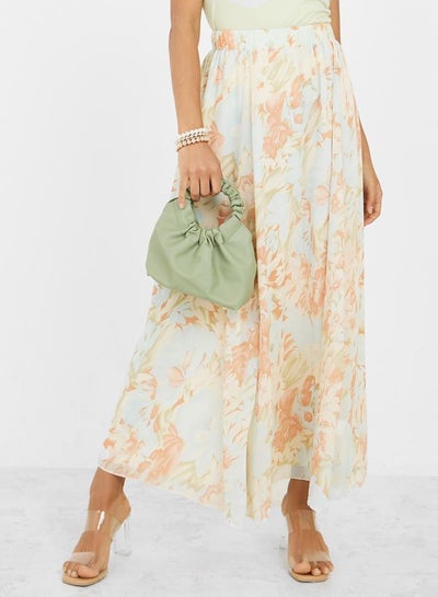 Buy Floral Print A-Line Maxi Skirt in Saudi Arabia