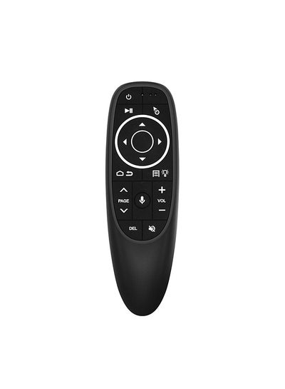 Buy G10S PRO 2.4G Air Mouse Wireless Handheld Remote Control with USB Receiver Gyroscope Voice Control LED Backlight for Smart TV Box Projector in UAE
