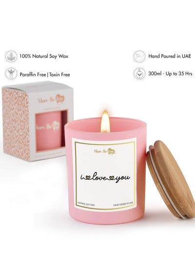 Buy I Love you - Luxury Soywax Candle in UAE