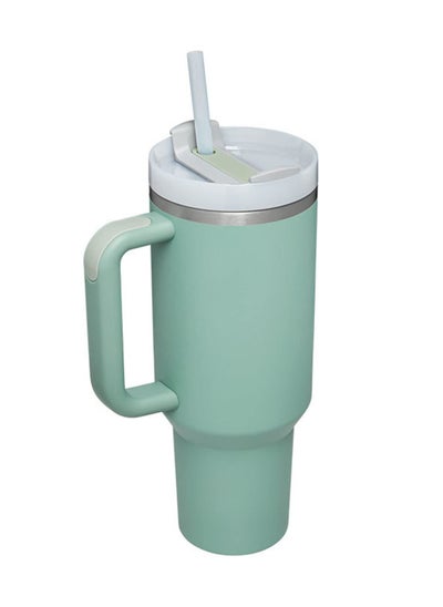 Buy Mug with Handle and Straw Double Wall Vacuum Sealed Stainless Steel Insulated Mug Travel Mug for Hot and Cold Drinks Insulated Travel Coffee Mug in UAE