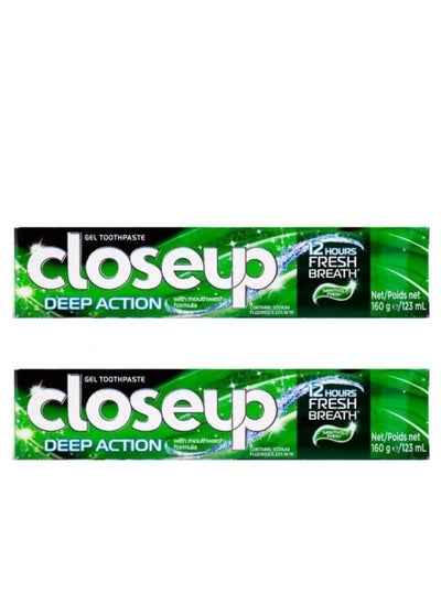 Buy Pack Of 2 Deep Action Gel Toothpaste Menthol Fresh 123ml in Saudi Arabia