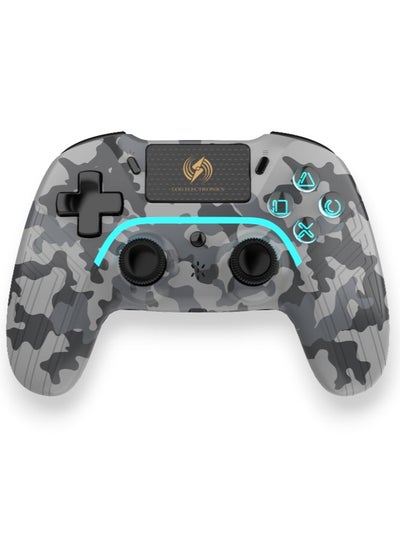 Buy LOG Wireless Controller For PS4, PS3, PC, iOS, Android - Camo Grey in Saudi Arabia