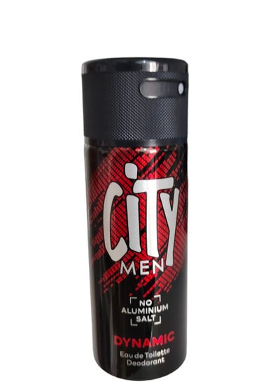 Buy City Man Dynamic Deodorant Spray for Men - 150 ml in Saudi Arabia