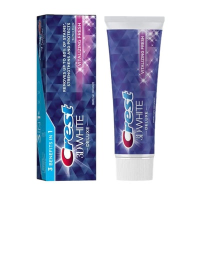 اشتري Crest 3D Deluxe Vitalizing Fresh Enamel Safe Toothpaste 75ml في السعودية