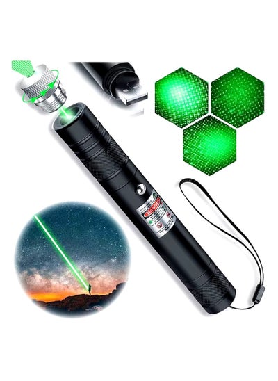 Buy Green Laser Pointer, High Power Long Distance USB Rechargeable Laser Light in UAE