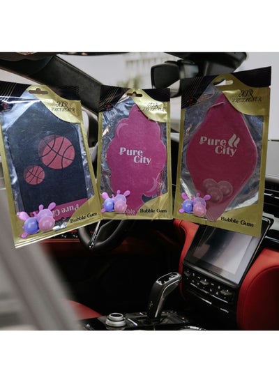 Buy Crystal car air freshener, multiple shapes and drawings, and multiple colors with the same scent. The box contains 1 piece (bubble gum) in Egypt