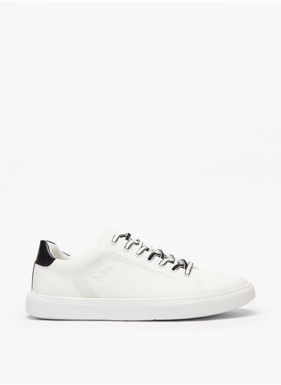 Buy Men's Textured Lace-Up Sneakers in UAE