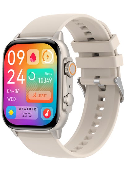 Buy Smartwatch for Men and Women, 1.95" HD AMOLED Display, 260mAh, IP68, Bluetooth Calling, Oxygen/Blood/Heart Rate Health Monitor Fitness Watches in Saudi Arabia