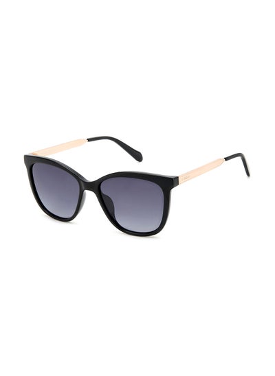 اشتري Women's UV Protection Cat Eye Sunglasses - Fos 3142/S Black 54 - Lens Size: 54 Mm في السعودية