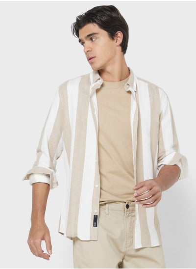 Buy Striped Regular Fit Shirt in UAE