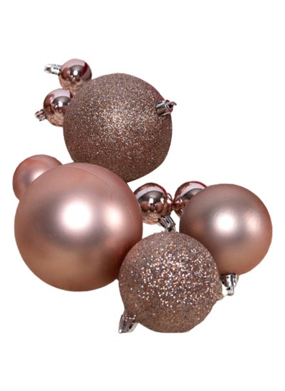 اشتري Christmas Ball Set, Pink – Set of 94 في الامارات