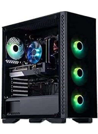 اشتري Gaming PC Intel i5-12400F, 16GB DDR4, Nvidia GTX 1650, 500GB NVME M.2 SSD + 1TB HDD, Windows 10 pro, RGB Gaming Computer PC (i5-12400F, GTX 1650) S5 GTX 1650 i5-12400F في الامارات